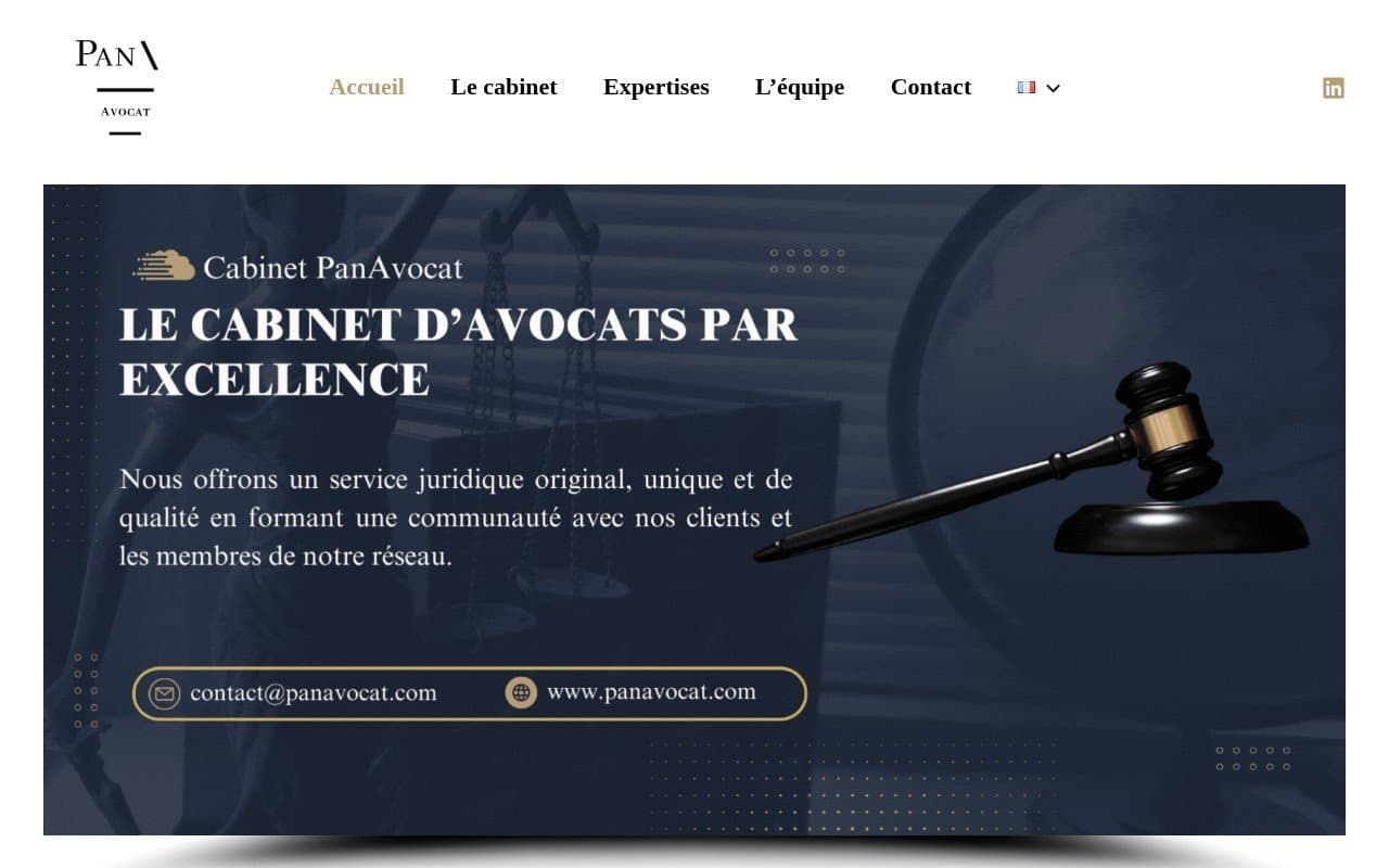 Screenshot of Business law firm