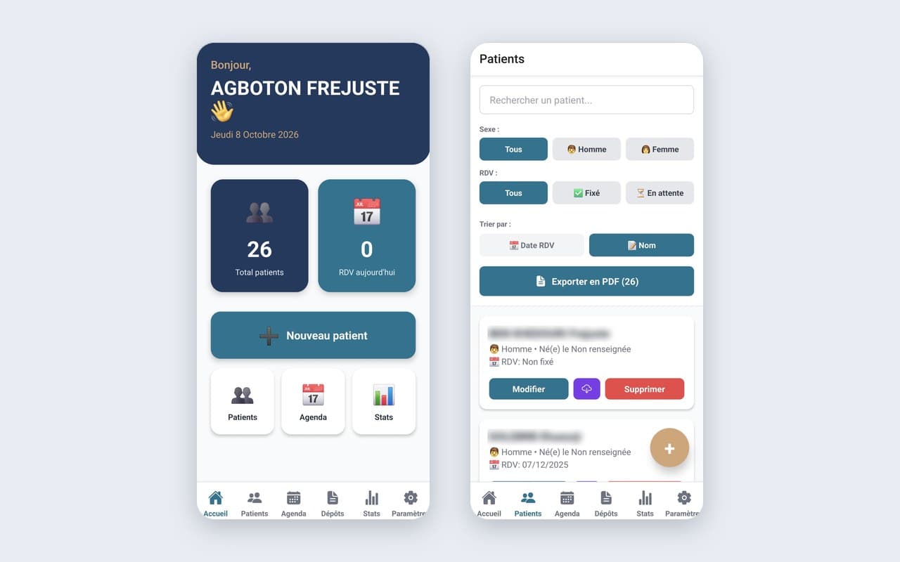 Capture d’écran de PatientFlow
