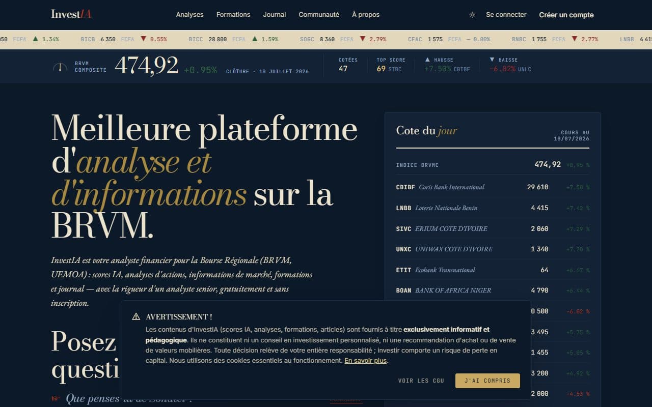 Screenshot of Invest-IA