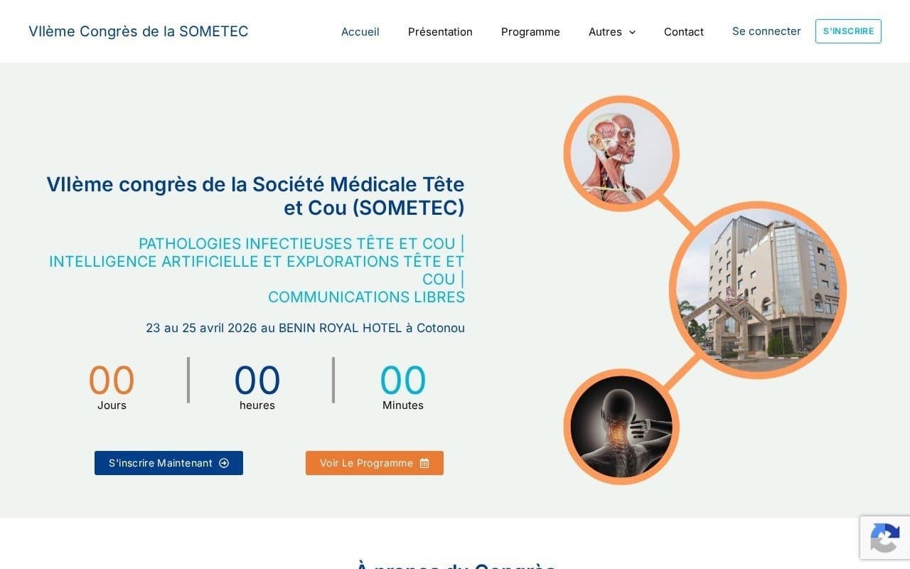 Capture d’écran de Congrès de la Société Médicale Tête et Cou